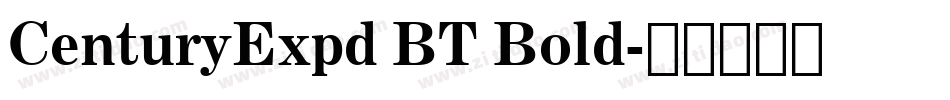 CenturyExpd BT Bold字体转换